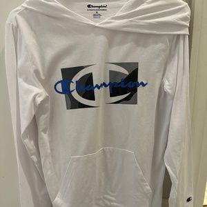 Kids XL Champion Long Sleeve Hooded Shirt